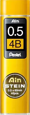 Pentel Mechanical Pencil Lead Ain Stein 0.5mm 4B (C275-4B)