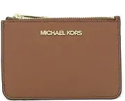 [Michael Kors] Jet Set Travel Small Top Zip Coin Pouch with ID Holder Saffiano Leather (Luggage), Brown, ns, 35f8gtvp1b, Brown, ns, 35f8gtvp1b