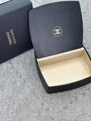 Chanel Mirror Sublimage Mirror Make Up Box Black Leather Chanel Golden Coco