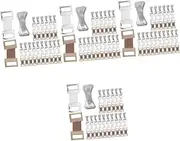 NOLITOY 200 Sets Daily Use Bandage Fastener Metal Bandage Fixators Aluminum Buckles