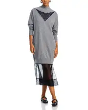 3.1 Phillip Lim Layered Look Sweater Dress