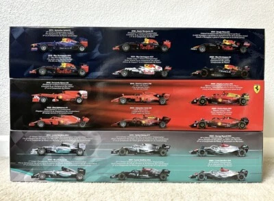 Burago Red Bull, Ferrari & Mercedes Formula 1 F1 Die-Cast 1:43 (18 Car Set)