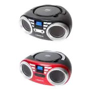 Lenoxx Portable Speaker Boombox FM radio CD CD-R CD-RW Player Aux in 3.5mm