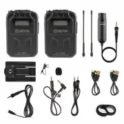 BOYA BY-WM6S UHF Wireless Lavalier Microphone Set for DSLR Cameras Interview