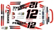 #12 Brad Keselowski DODGE Penske Racing 1/64th HO Scale Nascar Waterslide Decals