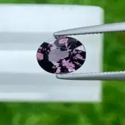 1.37 Cts | natural loose|Spinel | Purple Grey | oval Shape | Step cut - Tanzania