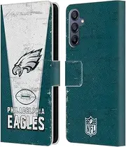 Head Case Designs Officially Licensed NFL Banner Philadelphia Eagles Logo Art Leather Book Wallet Case Cover Compatible with Samsung Galaxy A15