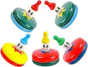 5Pcs Rotating Tops Cartoon Gyroscope Playthings for Portable Compact Party Favors for Fidgeting Activities