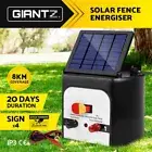 Giantz 8km Solar Fence Energiser Electric Energizer Unit For Goats Cattle Horses