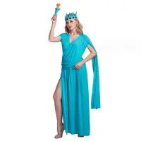 在飛比找momo購物網優惠-【橘魔法】自由女神洋裝 三件套(萬聖節 角色扮演 連身洋裝 
