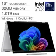 HP Omnibook 7 Flip 16" 2-in-1 3K OLED Laptop- Intel Ultra 7, 32GB RAM, 1TB SSD