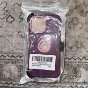 Unbranded Wine Red/Pink Case With Belt Clip Holster For Apple iPhone 13 Pro Max
