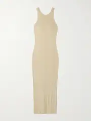 [TOTEME] TOTEME - Ribbed-knit Maxi Dress - Cream - x large x large Cream