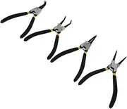 HOMSFOU 4Pcs Multifunctional Electrician Calipers Non Slip Repairing Pliers for Internal External Durable Spring Tools for Motorcycles and Trucks