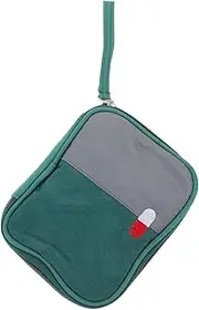Travel Medical Organizer Pouch Compact First Aid Bag for Hiking Camping and Outdoor Activities Lightweight Zipper Storage for Home and Office