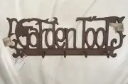 Garden Tool Laura Ashley Home Metal Wall Hanging Holder With 5 Hooks, no screws