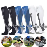 Compression Socks Stockings Womens Mens Knee High Medical 20-30 mmHG Football