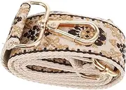 Ethnic Style Bag Strap Crossbody Replacement Purse Strap for Handbags and Backpacks Stylish and Decorative Accessory with Buckles Design