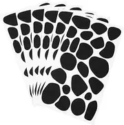 [OSALADI] 6 Sheets DIY Cow Pattern Felt Stickers of Handmade Decorative Adhesive Stickers for Clothing Wall Decals Hair Accessories and Crafts