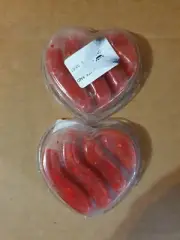 Lot of 2 Compound Kings We Cool Glitzy Slime Putty Heart Red 1.75 oz Each