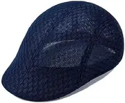 [Generic] Breathable Mesh Summer Hat Newsboy Cap Cabbie Flat Cap