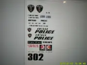 AMTRAK Railroad Police Patrol Car Decals 1:64 two for one money