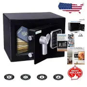 Multi-Access Digital Safe Box - 9.1" x 6.7" | Ideal for Cash, Jewelry & Firearms