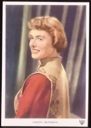Modern FILM STAR Postcard: INGRID BERGMAN. Ref: Impresora Uruguaya. Free UK p&p