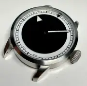 MAGIC HOUR WATCH KIT FOR ETA 6497-1, 316L ST. STEEL CASE PVD, WHITE DIAL - NEW!