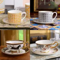在飛比找ETMall東森購物網優惠-咖啡杯陶瓷歐式H宮廷風優雅骨瓷咖啡杯套裝杯碟愛馬