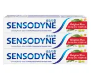 100g X 3ea Sensodyne Fluoride Toothpaste Original Plus 10.58oz Sensitive Teeth