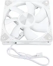 Case Fan 120mm Fans 12V 4 Pin Computer Chassis Fan, 2500RPM PC Case Fan PWM Control for Radiator, CPU Cooler, Computer Case (White)