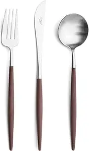 Cutlery Set Goa Brown 6 pcs. Matte Brushed New