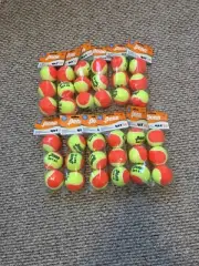 Penn Qst 60 10 And Under Tennis Balls/12 Bags - 3 Balls Each Bag.
