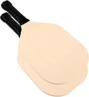 GOOHOCHY Hole Ball Paddles Set 2pcs Poplar Racket Balls Practice Rackets Sturdy Portable Sports Toys