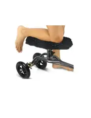 Vive Knee Walker Pad Plush Adult Black Faux Sheepskin Memory Foam Cushion~ New