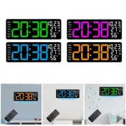 Digital Wall Clock Large Display, Multipurpose, Practical with Atmosphere Light