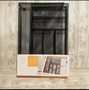 Black Mesh Expandable Kitchen Drawer Flatware Silverware Cutlery Junk Organizer