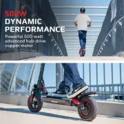 High-Performance Electric Scooter, 500W Motor, 50km Range, 40km/h, 0.25m Tyres