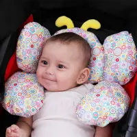 在飛比找樂天市場購物網優惠-0-1歲寶寶手推車防扁頭定型枕兒童座椅護頭枕旅行睡覺嬰兒枕頭
