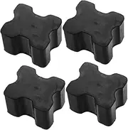 PAMINGONO Coil Spring Spacer Set 4pcs Heavy Duty Black Rubber Pads Universal Front Coil Spring Booster Auto Components