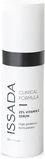 [ISSADA] Clinical Formula 25% Vitamin C Serum - High Potency Formulation - Brightens, Hydrates, Protects and Improves Uneven Skin Tone with Jojoba Oil and Hyaluronic Acid - 30 ml