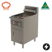 Goldstein Electric Split Pan, 2 Baskets One Per Pan, Pan Size 2 195 X 395 X 275 mm, 17 Ltr. Capacity , Per Pan, 2 Phase FRET18DL
