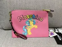 在飛比找Yahoo!奇摩拍賣優惠-Moschino 專櫃真品 全新品 可愛粉色夢幻獨角獸 超級