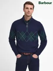 Barbour® Blue Hartfield Half Zip Jumper (AM8034) | $315