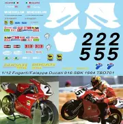 1/12 Decals for Ducati 916 SBK 94 1994 Carl Fogarty Falappa Decal TBD701