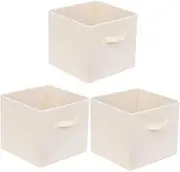 BESTYASH 3Pcs Non Woven Clothes Storage Box Organizers for Wardrobe and Sundries Stylish Home Containers for Clothing and Household Items