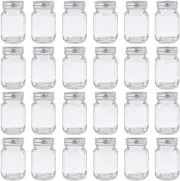2Oz Mason Jars with Silver Lids for Honey, Jam, and Spices - Set of 24