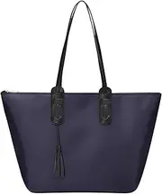 [GM LIKKIE] Nylon Tote Bags for Women, Top-Handle Shoulder Purse, Foldable Weekend Hobo Handbag