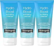 [Neutrogena] Hydro Boost Gentle Exfoliating Daily Facial Cleanser with Hyaluronic Acid, Clinically Proven to Increase Skin's Hydration Level, Non-Comedogenic Oil-, Soap- & Paraben-Free, 3 x 5 Oz